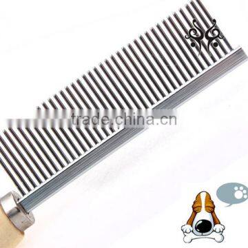 2017 Newest Wooden Handle Stainless Steel Pet Comb Hot Sale Pet Products photo-2