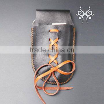 QJ-CP17 Leather Bag Barber Hair Shears Bag photo-2