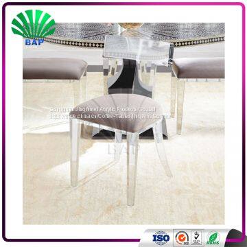 High Quality Fancy Living Room Chairs Acrylic Bar Cafe Chairs Plexiglass Relax Lazy Chairs