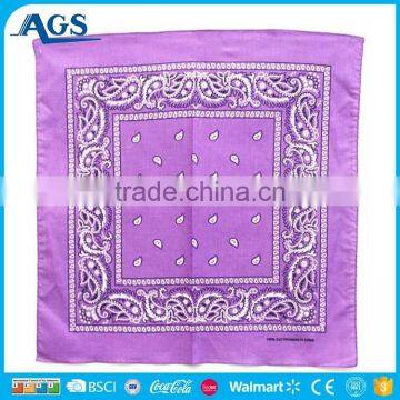 Custom Design Printed Square Bandana, Cotton Cheap Bandana,Paisley Bandana photo-2