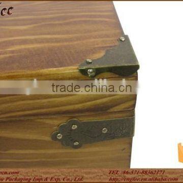 Natural Classical Wooden Tea Box With 16 Compartments