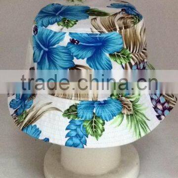 fashion bucket hat with high quality digital printing,flower bucket cap