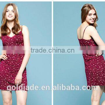 Cotton/Silk Ladies Sexy Sleepwear Summer Pajamas Sleeping Skirts photo-6