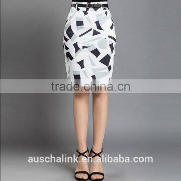 OEM service summer ladies fashion designer high waist fitted skirts models