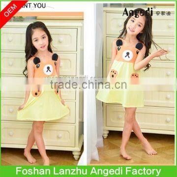 Kids wear Girls cotton pajamas dress trendy design night wear