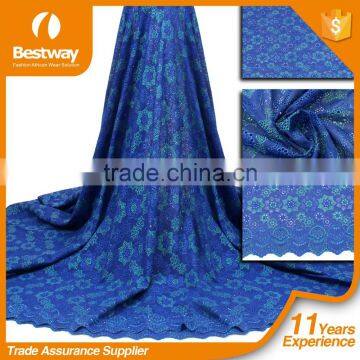 Bestwaytex Beautiful Yellow Embroidered Swiss Voile Lace in Switzerland SL0409-6 photo-2