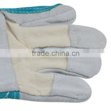 Yellow Full Palm Cow Leather Working Gloves photo-3