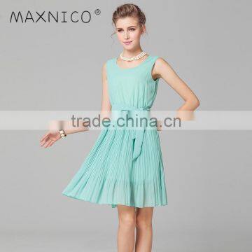 Maxnegio dropshipping clothing elegant online pleated casual dress