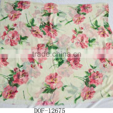 Fashion Popular Chiffon Spring Floral Hot Scarf 100%viscose photo-2