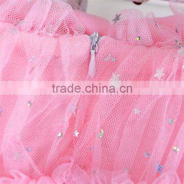 MGOO Special Design Bow Shoulder Girl Shinning Princess Dress Children Kids Star Infant Vestidos 6706 photo-5
