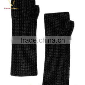 Beautiful Custom Fingerless Long Cashmere Gloves Ladies