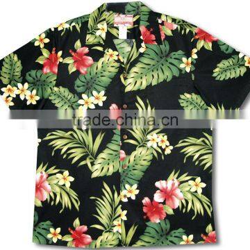 Quick dry beach design printing men hawaiian shirt