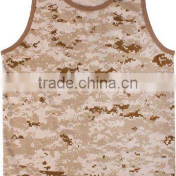 Custom Cotton Blend Wholesale Camo Tank Top photo-5
