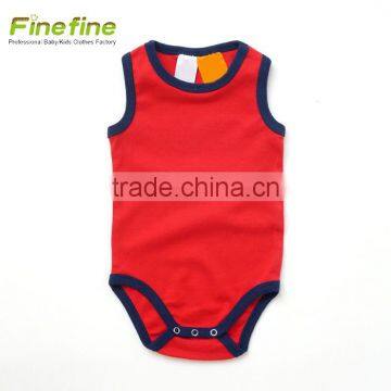 Distinctive Print Baby Clothes Sleeveless Baby Romper Bodysuit photo-2