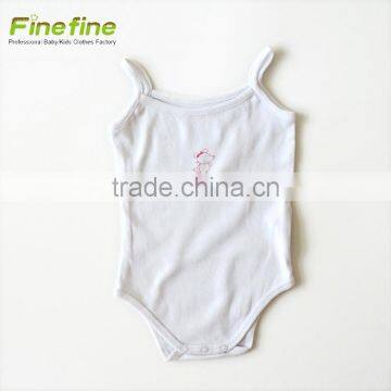 Design Smocked Baby Clothes Plain Cotton Baby Romper photo-3
