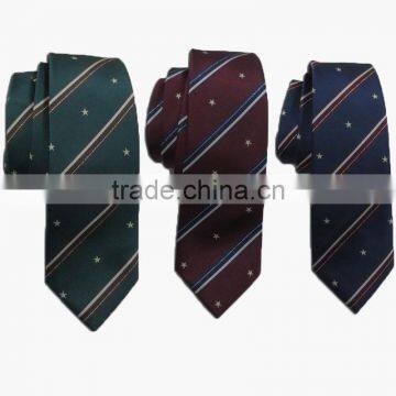 2016 Newest customized dropshipping cotton wholesale printde polyester silk tie