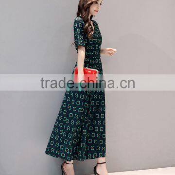 Z&M Women's 2017 New Fashion Dress Silk Dress Dress Dress photo-3