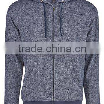 Next Level Apparel Unisex Denim Fleece Full-Zip Hoody - Made From 52% Cotton and 48% Polyester Heathered Fleece photo-4