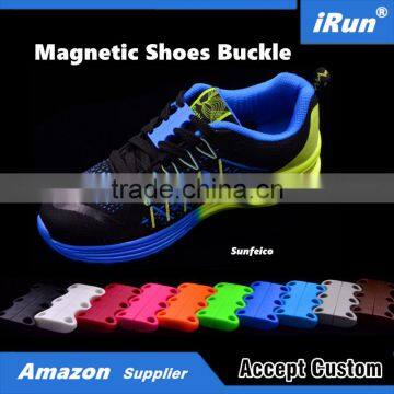 Fast Bind Free Lacing Up Shoelace Magnetic Closure Black - 10 Colors - Shoe buckles Closure No tie Lacing Fasteners System