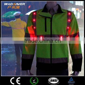 safety LED warning range safety officer vest 3m reflective safety jacket