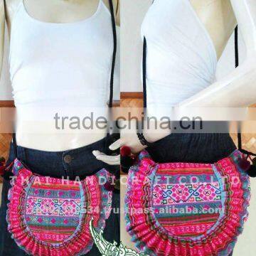 Thai Embroidered HMONG Hill Tribe Shoulder Bag Cross Body Bag