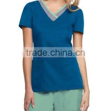 Hot Selling Two Pockets Scrubs Uniform Nurse Hospital Nurse Design photo-3