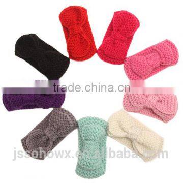 Big Bow Crochet Wide Headband for Babies, Crochet Baby Headband photo-4