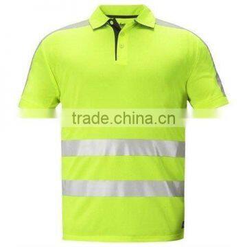 yellow Hi Viz polo shirt