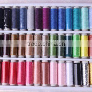 assorted color of 20/2 100%polyester sewing thread with competitive price and custom packages