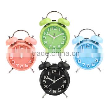 Free Shipping! Round Shape Large Size Silent Alarm Clock Fashion Personality Lazy Student Kid Alarm Clock Beside Bed 5 Colors