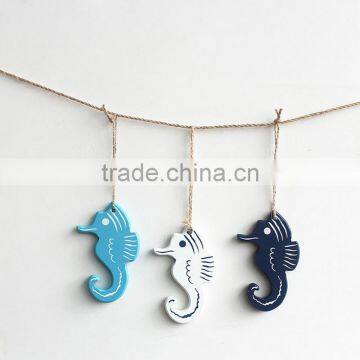 Home Furnishing Seahorse Wall Hangings Wood Decor Art Craft