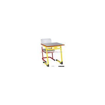 School desk and chair