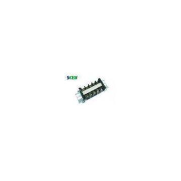 600V 30A 12.00mm PCB Rail Mounted Terminal Blocks Connectors , Any Poles Available