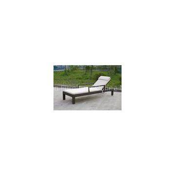 Swimming Pool Rattan Sun Lounger With All Weather Waterproof Cane