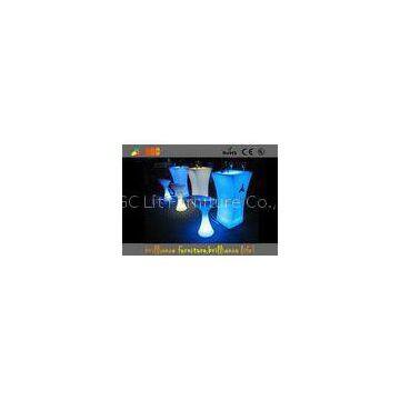 Durable LED Bar Tables Built-in Rechargeable Battery & RGB LED light
