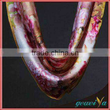 2014 New Digital Printed Chrysanthemum Square Scarves