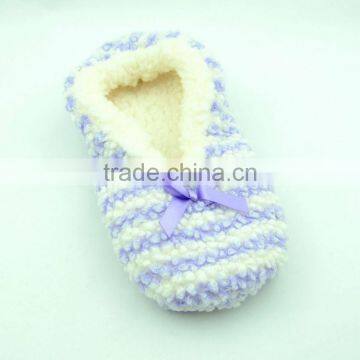 Good quality economic wholesale plush slippers for boat