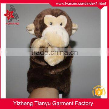 Custom plush toy educational cute design monkey hand puppet plush hand puppet plush toy