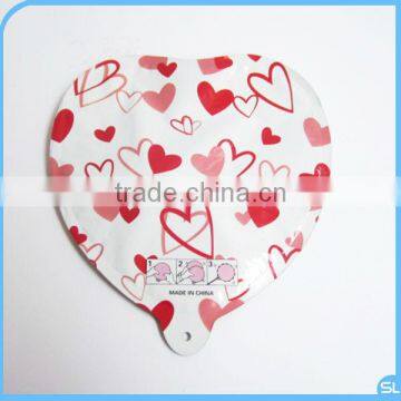 heart printed 18"auto inflatable foil balloon
