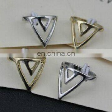 Fashion Jewelry Hollow Personality Geometric Triangle Alloy Finger Ring