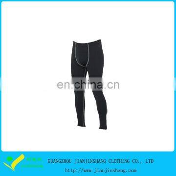 Three Needle Five Threads Black Color Dri Fit Underwear Long Pants