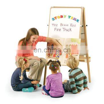 Colourful adjustable Wooden easel drawing stand in wood kids Magnetic easel board