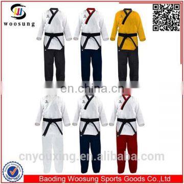 martial arts gi v-neck uniform for poomsae taekwondo