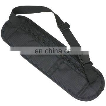 Rfid Blocking Nylon Trading Portable Comfortable Zipped Waist Bum Belt Bag