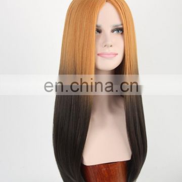 MFW-0091 Top New beauty long synthetic fashion source hair wig, gradient color wig