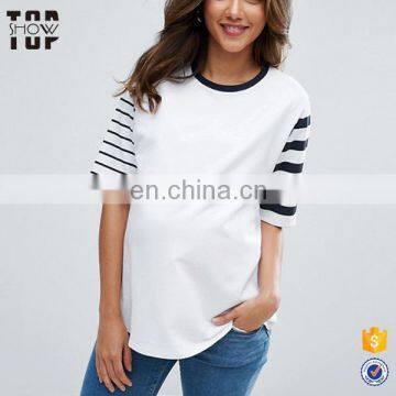 2017 mixed stripe pregnant office maternity clothing for women clothes