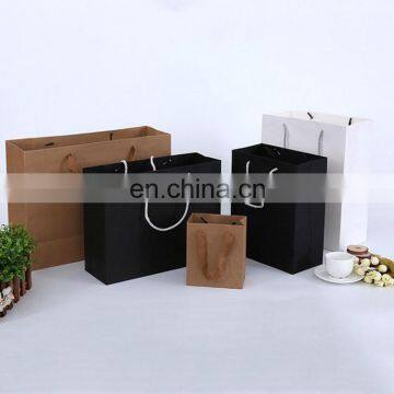 Cheap printing ovesea hot sale Recycling Material OEM Kraft Paper Bag For Shoes Advertising Packing Handle Paper Bag