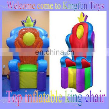 Hot inflatable king chair for kids