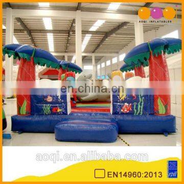 2015 hot sale palm tree inflatable jump bouncer for kids for sale