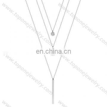 2017 Wholesale stainless steel necklace pendant woman